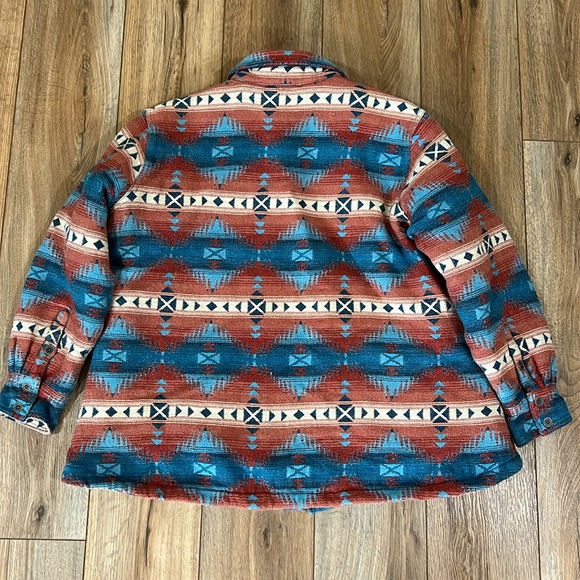 Ariat REAL Southwestern Print Aztec Shacket 2XL - Picture 3 of 5